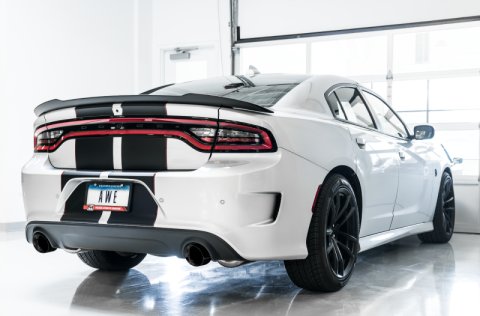AWE Tuning 2015+ Dodge Charger 6.4L/6.2L Non-Resonated Touring Edition Exhaust - Diamond Blk Tips thumbnail 6