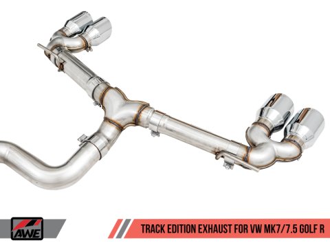 AWE Tuning MK7.5 Golf R Track Edition Exhaust w/Chrome Silver Tips 102mm thumbnail 8