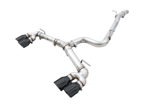 AWE Tuning MK7.5 Golf R Track Edition Exhaust w/Diamond Black Tips 102mm thumbnail 1