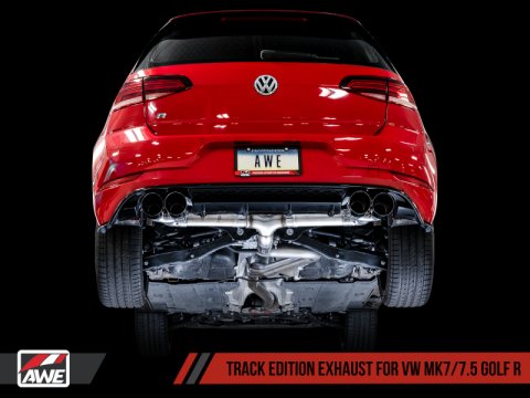AWE Tuning MK7.5 Golf R Track Edition Exhaust w/Diamond Black Tips 102mm thumbnail 7