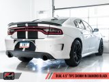 AWE Tuning 2017+ Dodge Charger 5.7L Touring Edition Exhaust - Non-Resonated - Diamond Black Tips thumbnail 1