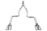 AWE Tuning 2017+ Dodge Challenger 5.7L Track Edition Exhaust - Chrome Silver Quad Tips thumbnail 2