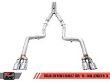 AWE Tuning 2017+ Dodge Challenger 5.7L Track Edition Exhaust - Chrome Silver Quad Tips thumbnail 7