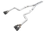 AWE Tuning 2017+ Dodge Challenger 5.7L Track Edition Exhaust - Diamond Black Quad Tips thumbnail 3