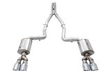 AWE Tuning 2017+ Challenger 5.7L Touring Edition Exhaust - Non-Resonated - Chrome Silver Quad Tips thumbnail 2