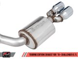 AWE Tuning 2017+ Challenger 5.7L Touring Edition Exhaust - Non-Resonated - Chrome Silver Quad Tips thumbnail 5