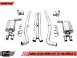 AWE Tuning 2017+ Challenger 5.7L Touring Edition Exhaust - Non-Resonated - Chrome Silver Quad Tips thumbnail 7