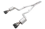 AWE Tuning 2017+ Challenger 5.7 Touring Edition Exhaust - Non-Resonated - Diamond Black Quad Tips thumbnail 2