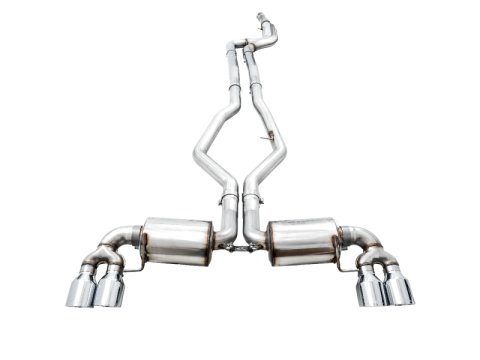 AWE Tuning 2019+ BMW M340i (G20) Non-Resonated Touring Edition Exhaust - Quad Chrome Silver Tips thumbnail 3