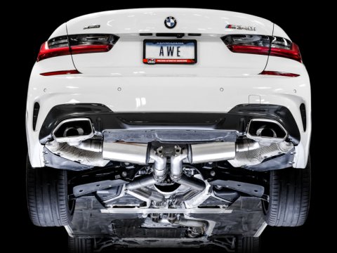 AWE Tuning 2019+ BMW M340i (G20) Resonated Touring Edition Exhaust (Use OE Tips) thumbnail 9