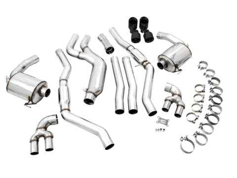 AWE Tuning 2019+ BMW M340i (G20) Resonated Touring Edition Exhaust - Quad Diamond Black Tips thumbnail 5
