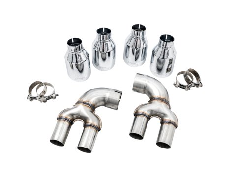 AWE Tuning 2019+ BMW M340i (G20) OE-Config-To-Quad Tip Conversion Kit - Chrome Silver Tip thumbnail 1