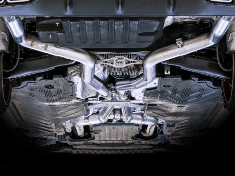 AWE Tuning 2019+ Mercedes-Benz C63/S AMG Sedan (W205) Track Edition Exhaust - No Tips thumbnail 2