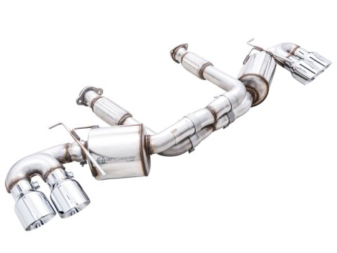 AWE Tuning 2020 Chevrolet Corvette (C8) Touring Edition Exhaust - Quad Chrome Silver Tips thumbnail 2