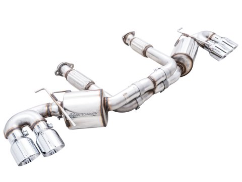 AWE Tuning 2020 Chevrolet Corvette (C8) Touring Edition Exhaust - Quad Chrome Silver Tips thumbnail 3