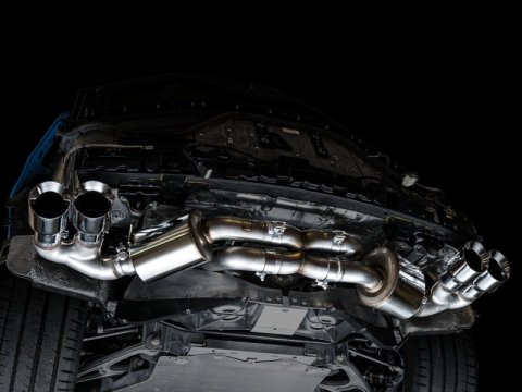 AWE Tuning 2020 Chevrolet Corvette (C8) Touring Edition Exhaust - Quad Chrome Silver Tips thumbnail 6