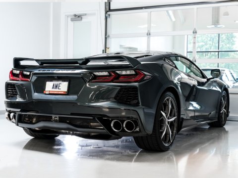 AWE Tuning 2020 Chevrolet Corvette (C8) Touring Edition Exhaust - Quad Chrome Silver Tips thumbnail 7