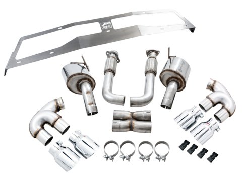 AWE Tuning 2020 Chevrolet Corvette (C8) Touring Edition Exhaust - Quad Chrome Silver Tips thumbnail 8