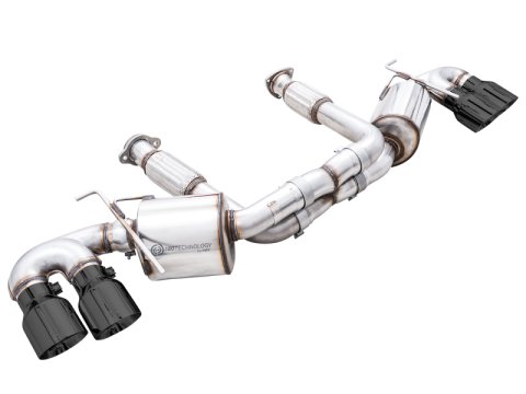 AWE Tuning 2020 Chevrolet Corvette (C8) Touring Edition Exhaust - Quad Diamond Black Tips thumbnail 3