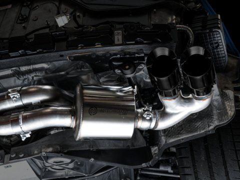 AWE Tuning 2020 Chevrolet Corvette (C8) Touring Edition Exhaust - Quad Diamond Black Tips thumbnail 5