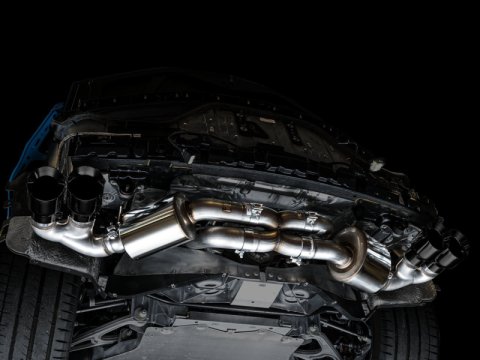 AWE Tuning 2020 Chevrolet Corvette (C8) Touring Edition Exhaust - Quad Diamond Black Tips thumbnail 7