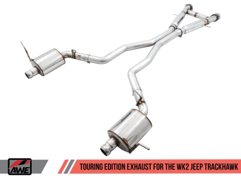 AWE Tuning 2020 Jeep Grand Cherokee SRT/Trackhawk Touring Edition Exhaust - Use w/Stock Tips thumbnail 1