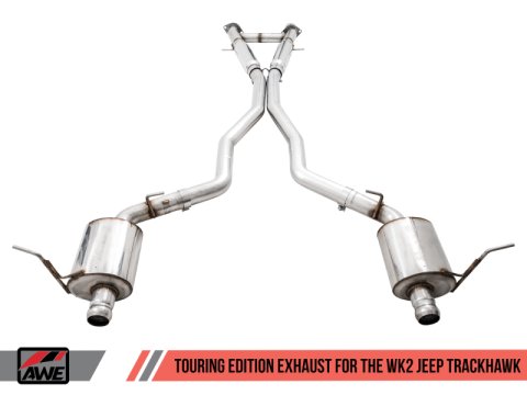 AWE Tuning 2020 Jeep Grand Cherokee SRT/Trackhawk Touring Edition Exhaust - Use w/Stock Tips thumbnail 2