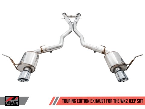 AWE Tuning 2020 Jeep Grand Cherokee SRT Touring Edition Exhaust - Chrome Silver Tips thumbnail 5