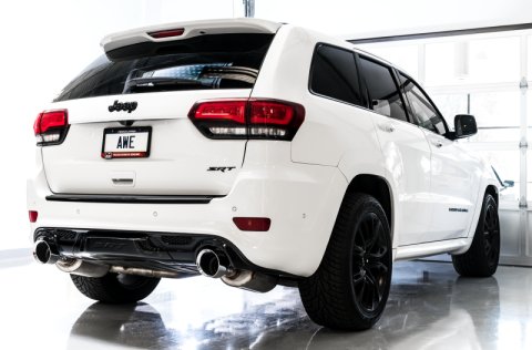 AWE Tuning 2020 Jeep Grand Cherokee SRT Track Edition Exhaust - Diamond Black Tips thumbnail 4