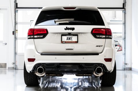 AWE Tuning 2020 Jeep Grand Cherokee SRT Track Edition Exhaust - Diamond Black Tips thumbnail 7