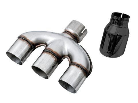 AWE Tuning Honda Civic Si 10th Gen 1.5L Turbo Dual-to-Triple Tip Conversion Kit - Diamond Black Tip thumbnail 3