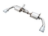 AWE Tuning 07-18 Jeep Wrangler JK/JKU 3.6L Tread Edition Axle-Back Dual Exhaust - Chrome Silver Tips thumbnail 1