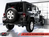 AWE Tuning 07-18 Jeep Wrangler JK/JKU 3.6L Tread Edition Axle-Back Dual Exhaust - Chrome Silver Tips thumbnail 4