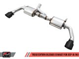 AWE Tuning 07-18 Jeep Wrangler JK/JKU 3.6L Tread Edition Axle-Back Dual Exhaust - Diamond Black Tips thumbnail 1