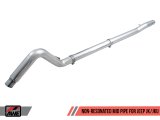 AWE Tuning 07-18 Jeep Wrangler JK/JKU 3.6L Non-Resonated Mid Pipe thumbnail 1