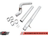 AWE Tuning 07-18 Jeep Wrangler JK/JKU 3.6L Non-Resonated Mid Pipe thumbnail 4