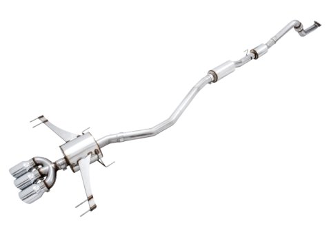 AWE Tuning 2017+ Honda Civic Type R Touring Edition Exhaust w/Front & Mid Pipes - Chrome Silver Tips thumbnail 3