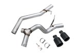 AWE Tuning 2020+ Jeep Gladiator 3.6L Trail-to-Tread (Dual Exhaust) Conversion Kit w/Diamond Blk Tips thumbnail 1