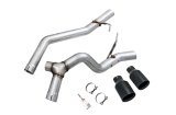 AWE Tuning 2020+ Jeep Gladiator 3.6L Trail-to-Tread (Dual Exhaust) Conversion Kit w/Diamond Blk Tips thumbnail 5