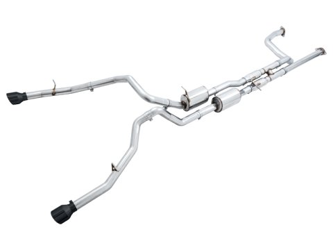 AWE Tuning 2021 RAM 1500 TRX 0FG Cat-Back Exhaust - Diamond Black Tips thumbnail 1