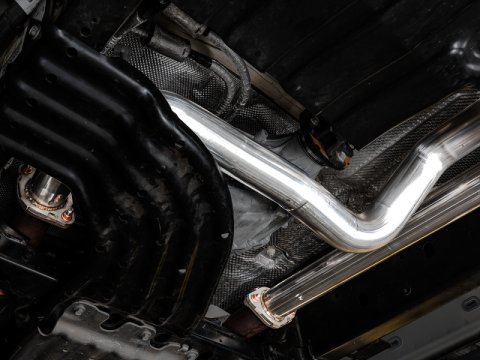 AWE Tuning 2021 RAM 1500 TRX 0FG Cat-Back Exhaust - Diamond Black Tips thumbnail 5