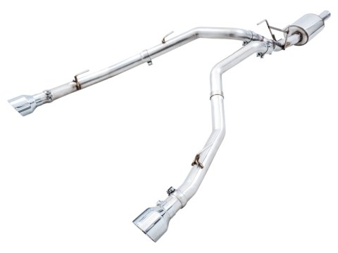 AWE Tuning 09-18 RAM 1500 5.7L (w/Cutouts) 0FG Dual Rear Exit Cat-Back Exhaust - Chrome Silver Tips thumbnail 2