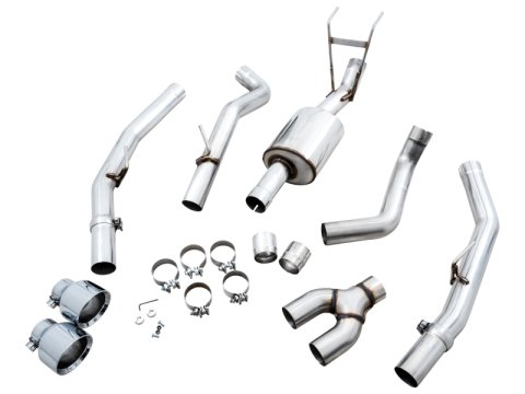AWE Tuning 09-18 RAM 1500 5.7L (w/Cutouts) 0FG Dual Rear Exit Cat-Back Exhaust - Chrome Silver Tips thumbnail 6