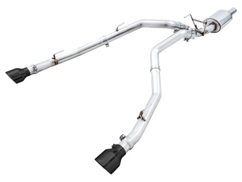AWE Tuning 09-18 RAM 1500 5.7L (w/Cutouts) 0FG Dual Rear Exit Cat-Back Exhaust - Diamond Black Tips thumbnail 2
