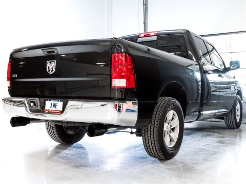 AWE Tuning 09-18 RAM 1500 5.7L (w/o Cutout) 0FG Dual Rear Exit Cat-Back Exhaust - Diamond Black Tips thumbnail 2
