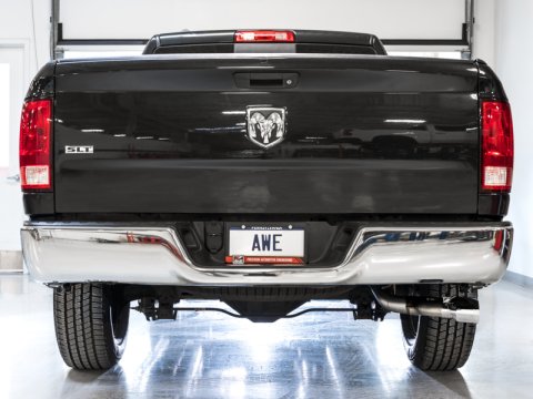 AWE Tuning 09-18 RAM 1500 5.7L (w/o Cutouts) 0FG Single Side Exit Cat-Back Exhaust - Chrome Tips thumbnail 3