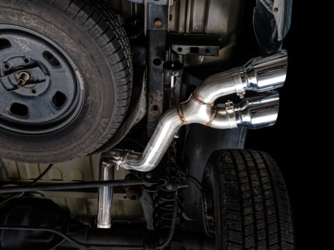 AWE Tuning 09-18 RAM 1500 5.7L (w/o Cutouts) 0FG Single Side Exit Cat-Back Exhaust - Chrome Tips thumbnail 5