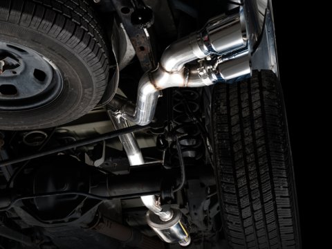 AWE Tuning 09-18 RAM 1500 5.7L (w/o Cutouts) 0FG Single Side Exit Cat-Back Exhaust - Chrome Tips thumbnail 6