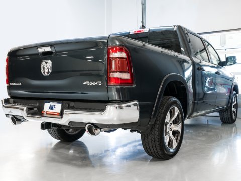 AWE Tuning 19-21 RAM 1500 5.7L (w/Cutouts) 0FG Dual Rear Exit Cat-Back Exhaust - Chrome Silver Tips thumbnail 4