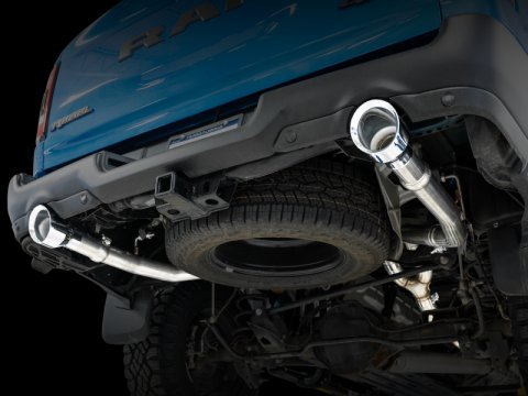AWE Tuning 19-21 RAM 1500 5.7L (w/Cutouts) 0FG Dual Rear Exit Cat-Back Exhaust - Chrome Silver Tips thumbnail 9